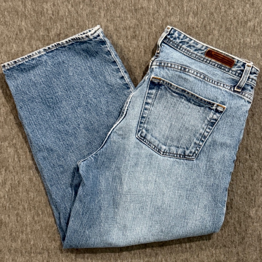 Polo Jeans Co Ralph Lauren Saturday Jean Womens 14 Light Wash Cropped Denim RL67